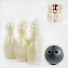 Боулінг 6+1 Великий, мяч з тримачем , 0283 Бамсік