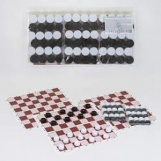 Шашки пласт (ціна за 3 набора) БАМСИК 32*16см 034