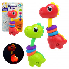 Брязкальце муз "Сонячн.зайчик" Діно 15*9см PL-724-73