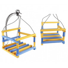 Гойдалка деревяна, кольорова К-2К(2)