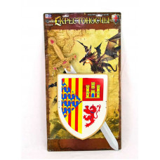 Набор рыцар.(меч, щит, знамя)пакет 6894/466-877