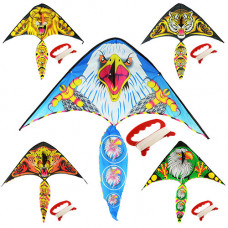 Змій повітряний мікс 100*52см, хвіст 50см М2893