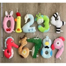 МЯКА Цифра 0-9, 20см, мікс М 15176